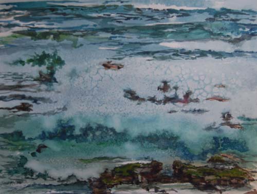 Sea Foam on the Rocks